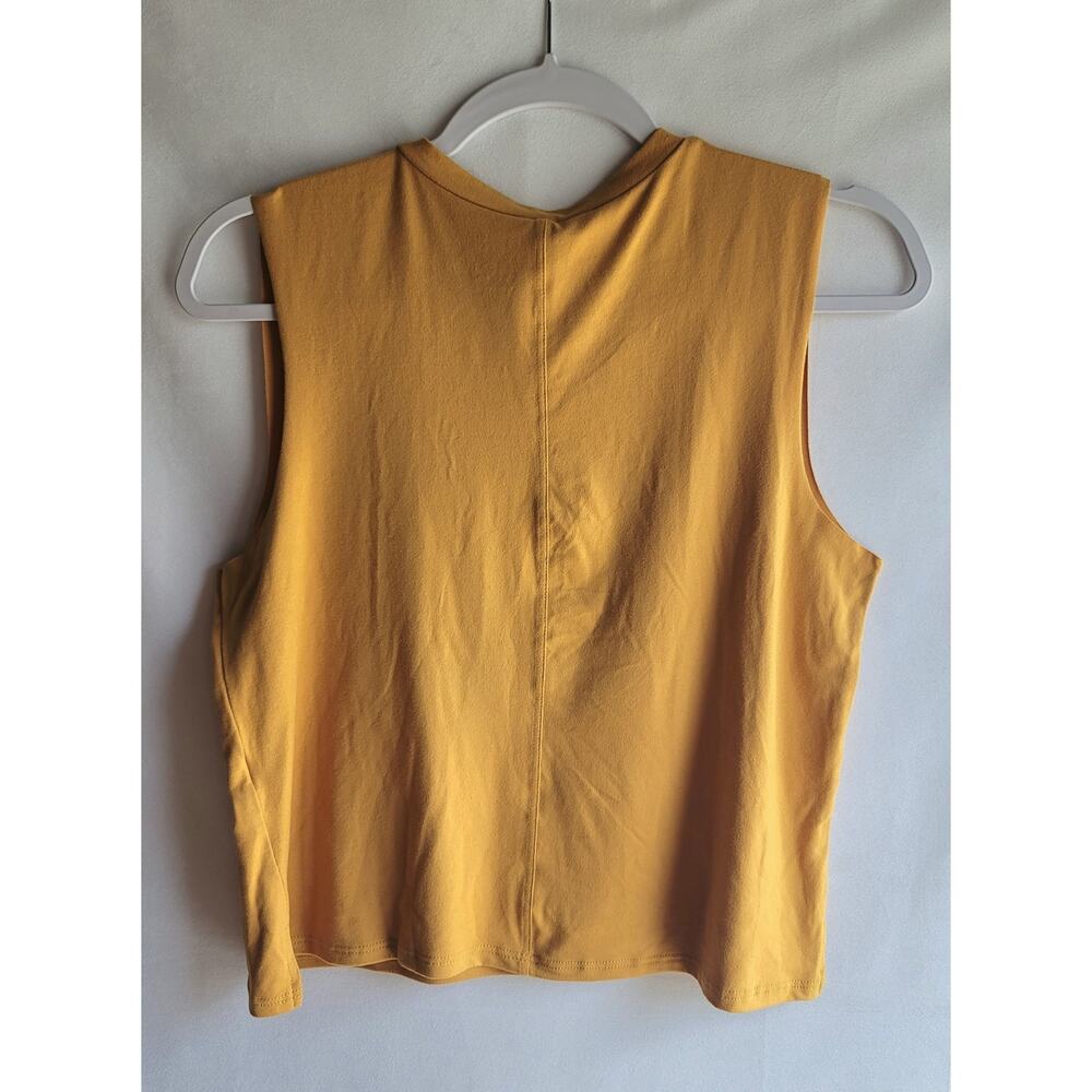 NWT Lovers of hYOUmanity Raise Them Kind Mustard Crop Muscle Tank Top Size Small - Picture 3 of 13